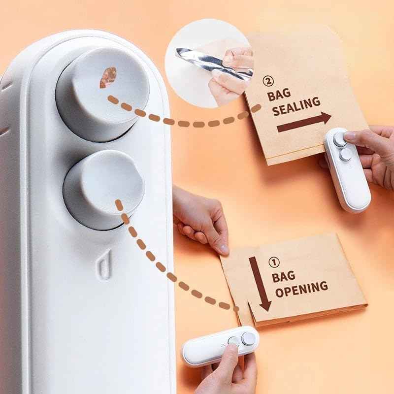 Portable Heat Sealer for Easy Food Preservation and Packaging - BD Drop
