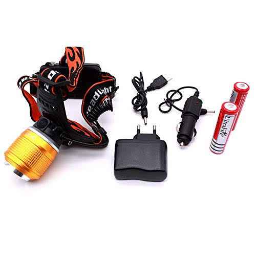 Powerful Rechargeable Led Headlight Dual Light Zoom Headlamp - BD Drop