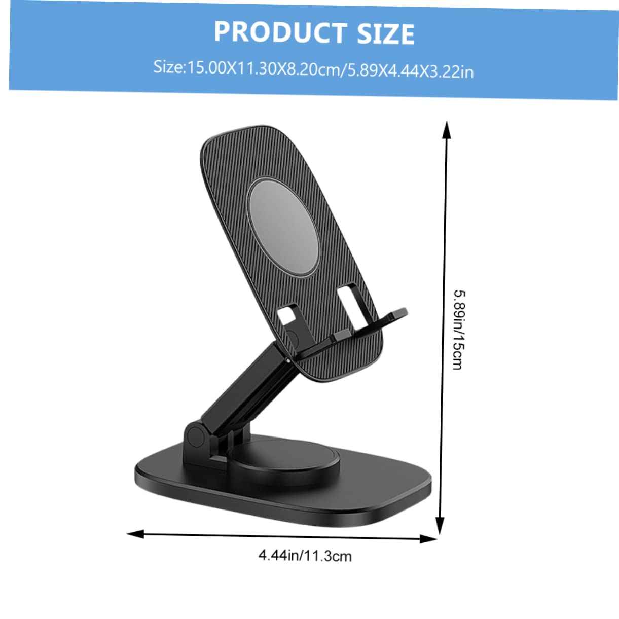 Folding Desktop Adjustable Phone Stand and With Mirror - BD Drop