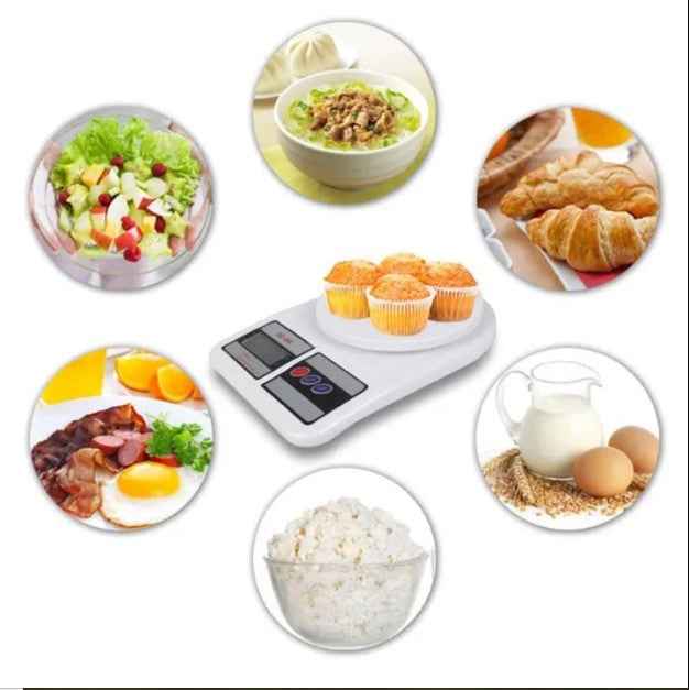 Portable Digital Kitchen Scale - Precise Food Measuring with LCD Display - BD Drop