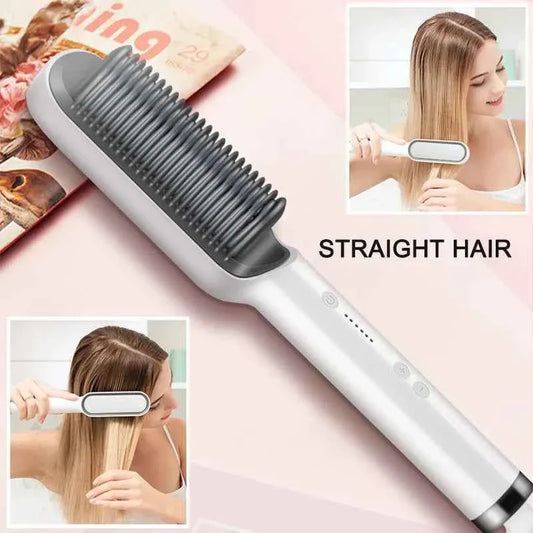 Electric Hair Straightener Brush - BD Drop