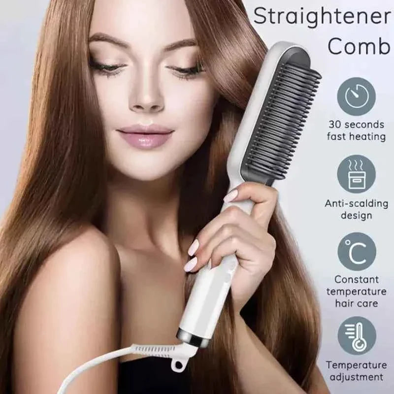 Electric Hair Straightener Brush - BD Drop