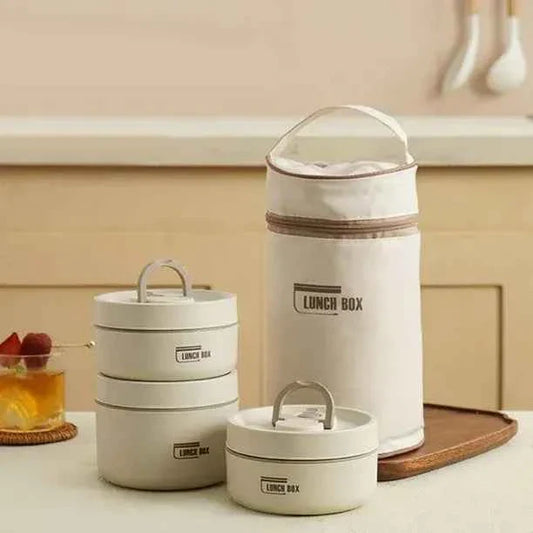 Stainless Steel Thermal Lunch Box (3 pcs Set) - BD Drop