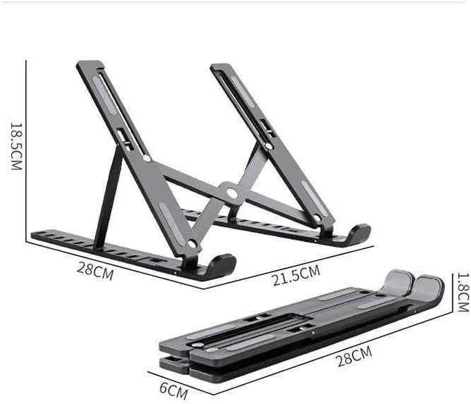 Laptop Stand, Foldable and Ventilated, 10 Levels Adjustment, Ergonomic Cooler Compatible - BD Drop