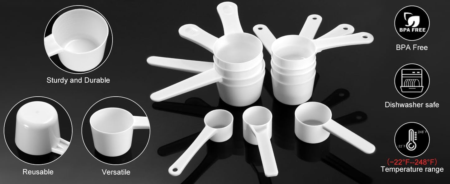 9 Pcs Plastic Measuring Spoon Set