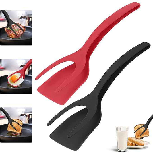 2 in 1 Grip and Flip Spatula Tongs - BD Drop