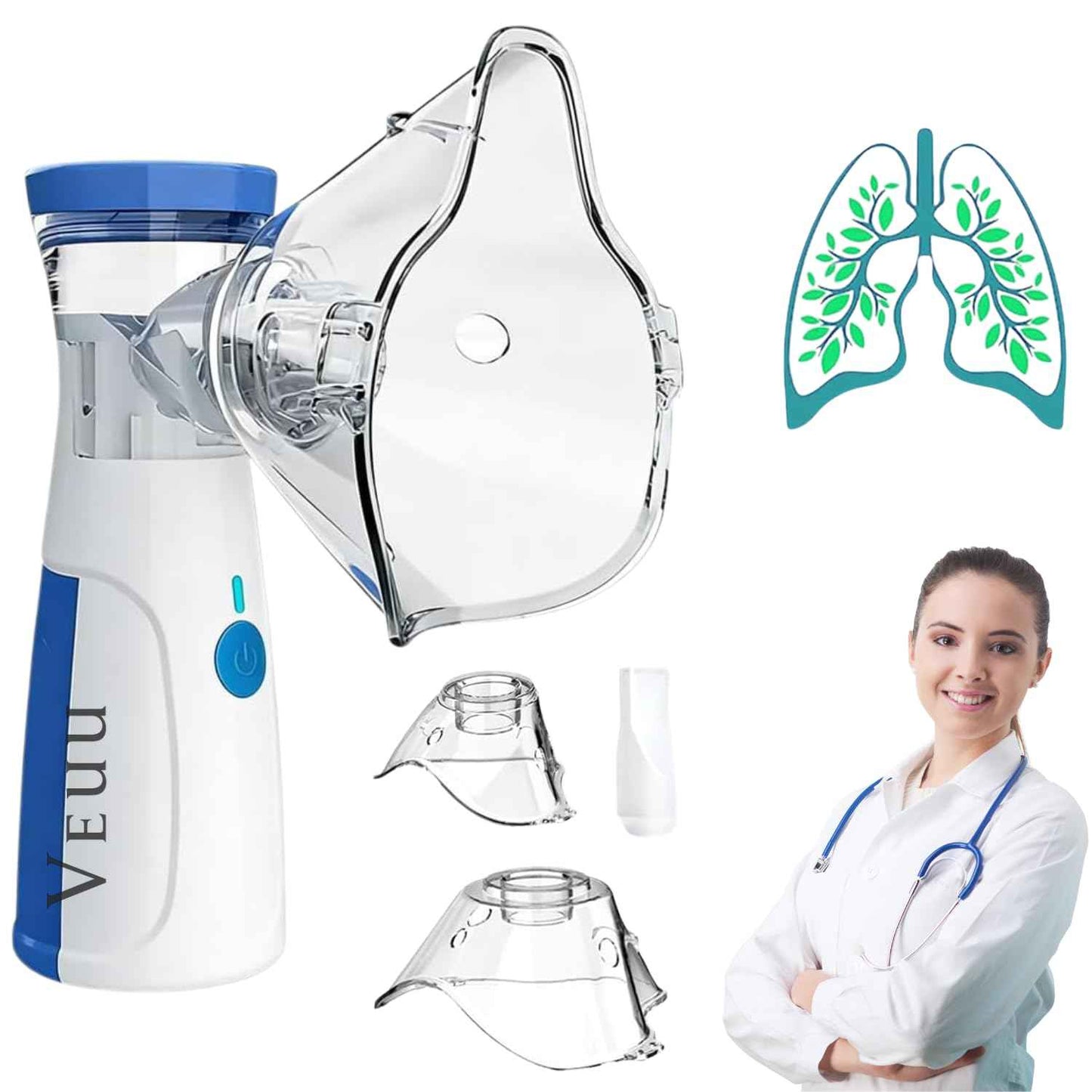 Portable Mesh Nebulizer Machine for Adults & Kids - BD Drop