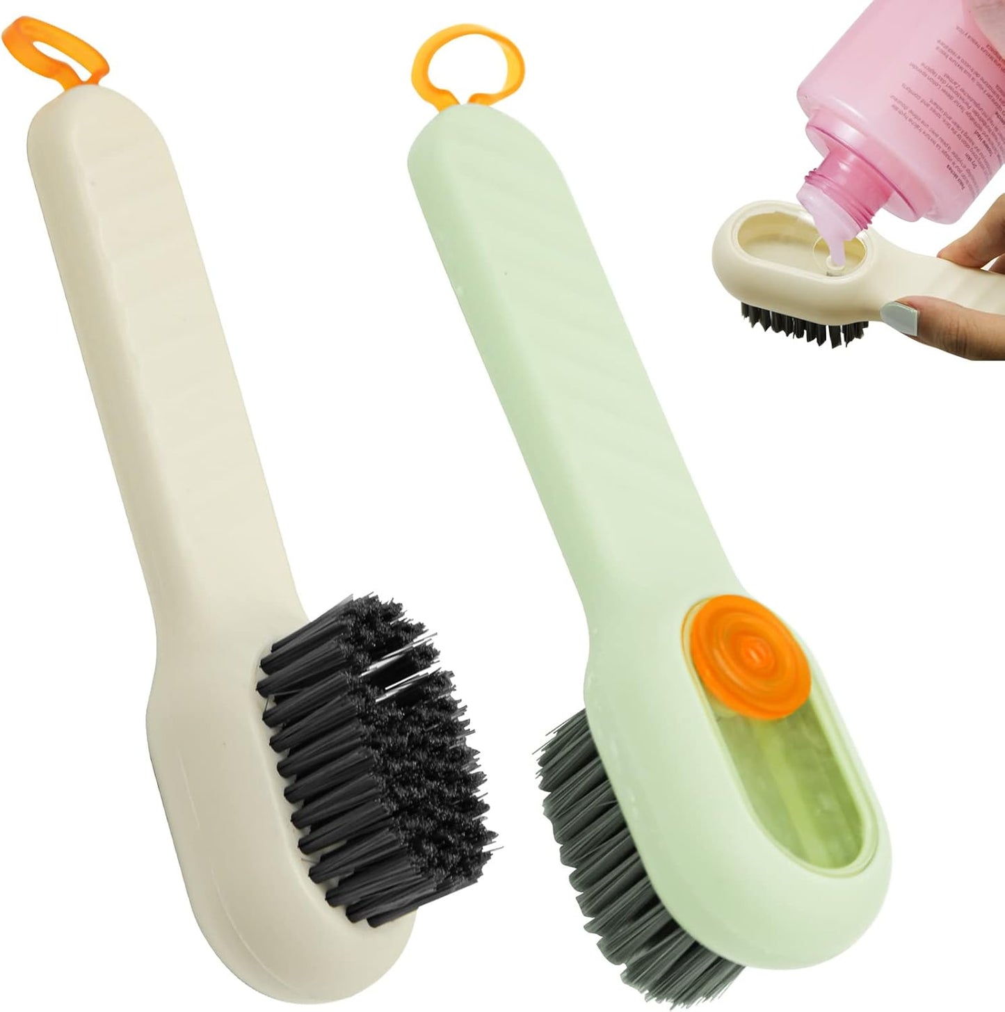 Multifunctional Liquid Shoe Cleaning Brush with Soap Dispenser