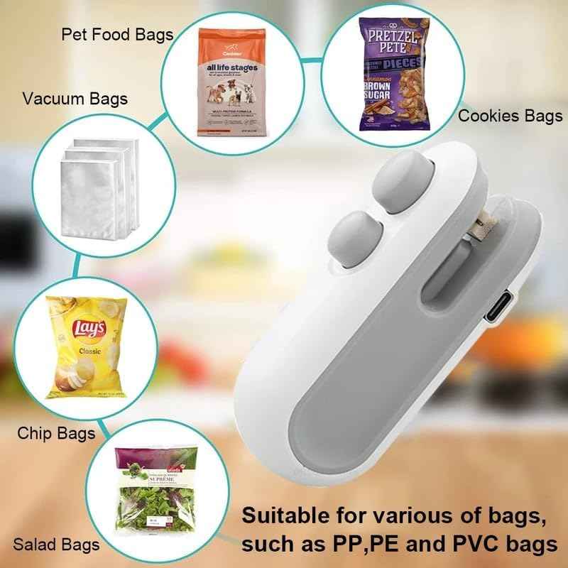 Portable Heat Sealer for Easy Food Preservation and Packaging - BD Drop