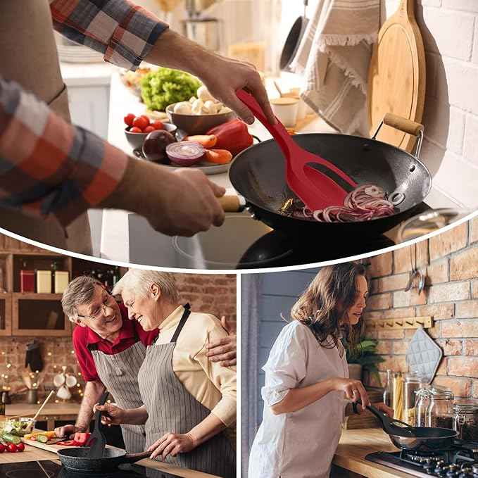 2 in 1 Grip and Flip Spatula Tongs - BD Drop