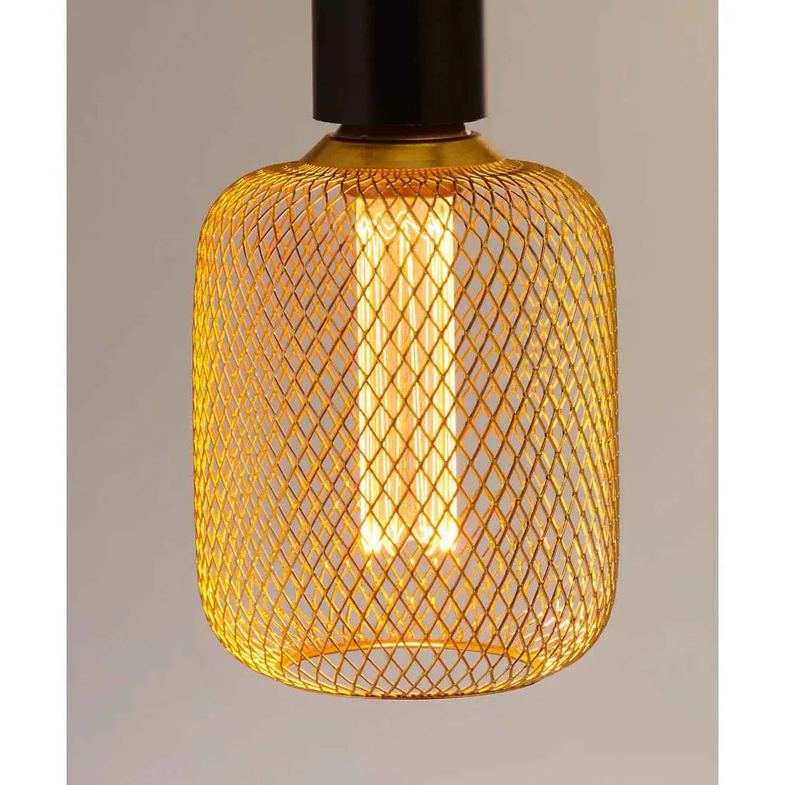 Gold Mesh Drum Lamp - 18.5cm - BD Drop