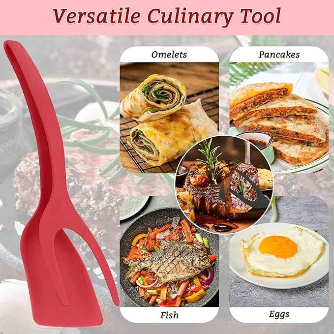 2 in 1 Grip and Flip Spatula Tongs - BD Drop