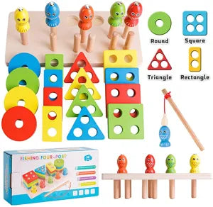 Montessori Magnetic Fish Catching Game