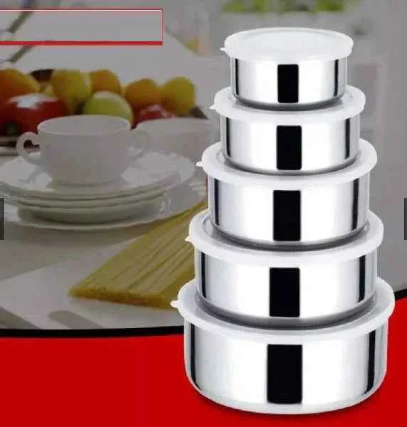 Stainless Steel 5-Pcs Bowl Set - BD Drop