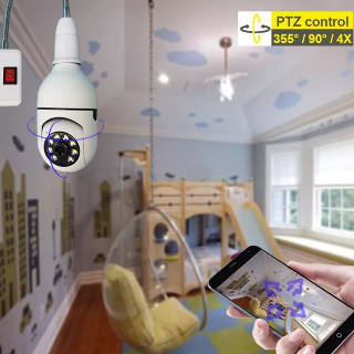 PTZ Light Bulb Camera 1080p - BD Drop