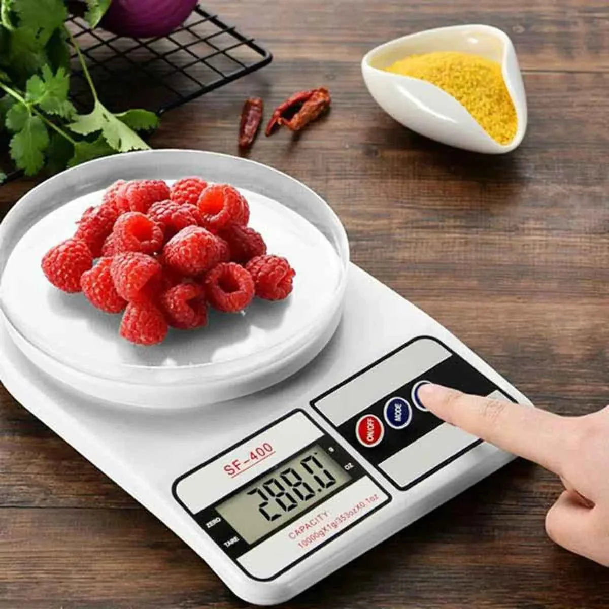 Portable Digital Kitchen Scale - Precise Food Measuring with LCD Display - BD Drop