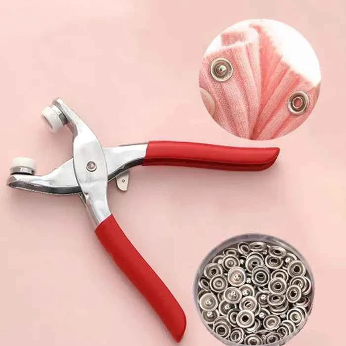 Hand Pressure Pliers For Prong Snap Button (FREE 100 BUTTON) - BD Drop