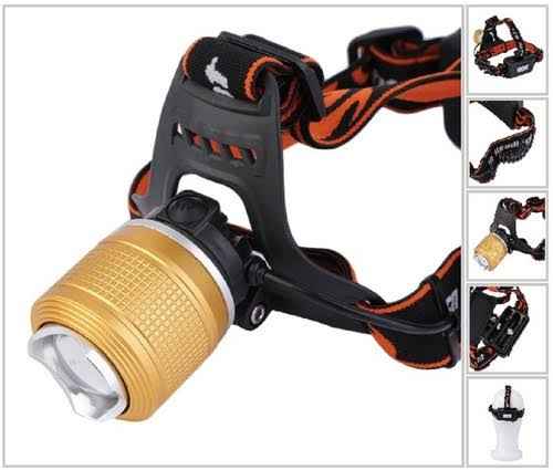 Powerful Rechargeable Led Headlight Dual Light Zoom Headlamp - BD Drop