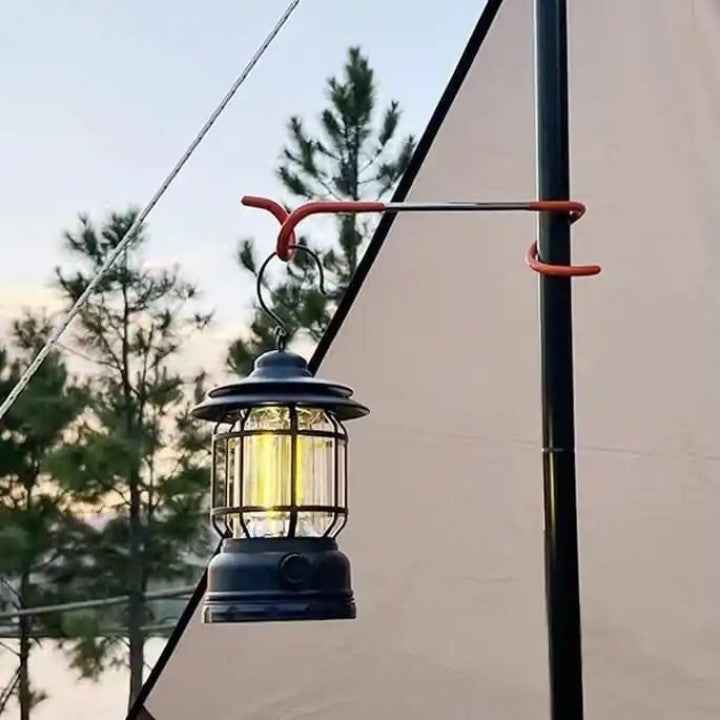 Outdoor Waterproof Camping Light USB Recharge Portable Lanterns Emergency Retro Lamp - BD Drop